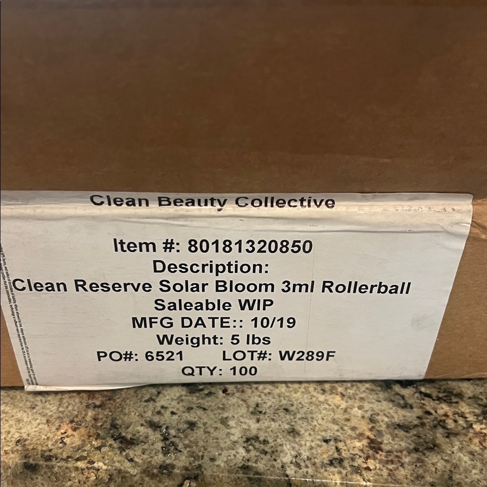Clean Reserve Solar Bloom 3ml Rollerball Box of 100 NIB - Picture 4 of 4